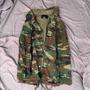 Forever 21+ Utility Military Camo Jacket